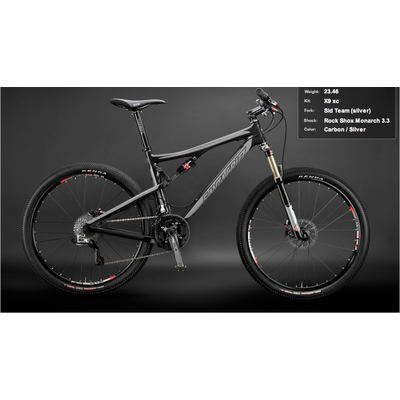 SANTA CRUZ BLUR XC Carbon Rahmen RockShox Monarch 3.3 L Carbon